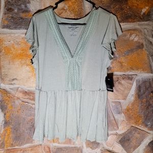 torrid super soft green top